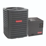 Goodman 1.5 Ton 14.3 SEER2 R32 Air Conditioner & 17.5" Vertical Cased Coil. Fixed Price $3491.00.