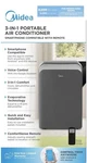Midea 3-IN-1 Portable Air Conditioner 12,000 Btu Remote Voice 350SQFT. Fixed Price $150.00.