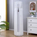 Lace-trimmed Tulle-made Home-decor Non-cylindrical Cabinet Air Conditioner Cover. Fixed Price $53.86.