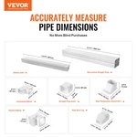 Vevor Mini Split Line Set Cover 3-INCH W 15.8FT L, Pvc Decorative Pipe. Fixed Price $47.29.