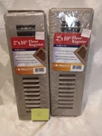 2-TRU Aire C150MB 02X10 Powder Coat Brown Steel 2-WAY Floor Register HX10. Fixed Price $23.99.
