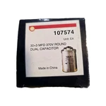 Yukon 30+3 Mfd Dual Run Capacitor Round 30/3 370V 107574 CBB65A (1F1). Fixed Price $16.95.