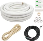 33FT Insulated Copper Mini Split Line Set With 16/4 Wire - 3/8 & 5/8 Inch. Fixed Price $383.99.