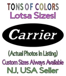 Carrier Hvac Die Cut Vinyl Decal Heating Cooling Plumbing Trades Blue Collar Van. Fixed Price $15.99.