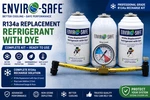 Enviro-safe R134A Replacement Refrigerant W/dye Stop Leak & Gauge. Fixed Price $46.99.