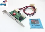 New Hp 4-PORT 3PIN/4PIN Power Supply W/ Fan-failure Monitor Led/alarm Buzzer. Fixed Price $12.50.