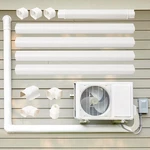 Mini Split Ac Line Cover Kit 15.5FT Decorative Pvc Pipe Set White. Fixed Price $68.99.