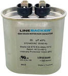 Linebacker Motor Run Oval Capacitor, Mfd., Volt, LCR25X440. Fixed Price $13.69.