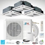 36000 Btu Tri Zone Cassette Mini Split Heat Pump Air Conditioner (3X) 12000. Fixed Price $5429.20.