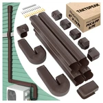 4" X 17FT Brown Mini Split Line Set Cover Kit Ductless Hvac Hide System. Fixed Price $113.24.