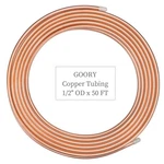 50 Ft Copper Tubing 1/2 Od C12200 B280 Goory 0.445 Pure Tube Astm Refrigeration. Fixed Price $179.99.