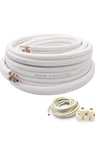 Taderuily 50 Ft Air Conditioning Copper Tubing Pipe Extension, 1/4" 1/2" 3/8". Fixed Price $130.00.
