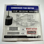 Carrier Totaline 1/3HP Condenser Fan Motor P257-8729 208-230V 2A 1075RPM Nib. Fixed Price $119.99.
