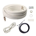 Wostore 25 Ft. Line Set 1/4&3/8 Inch For Mini Split Air Conditioner Coppe. Fixed Price $184.46.