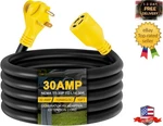 10FT Generator Transfer Switch Adapter Cord Nema TT-30P L14-30R, Prong. Fixed Price $76.99.