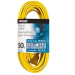 50 Ft. 14/3 SPT-3 Flat Indoor Heavy-duty Utility Extension Cord, Yellow. Fixed Price $48.55.