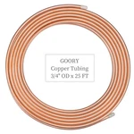 Copper Tubing 3/4" Od X 0.687" Id 25 Ft 99.9% C12200 Astm B280 T2. Fixed Price $142.06.