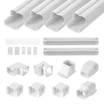 3" W 17.6FT Line Set Cover Kit For Mini Split/central Air Conditioner Pvc. Fixed Price $60.28.
