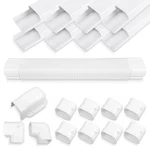 Mooitek 4" 13.5FT Mini Split Pvc Line Set Cover Kit Decorative. Fixed Price $100.27.