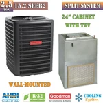 R32 Goodman 2.5 Ton Ac & Air Handler Split System 15.2 SEER2 GLXS4BA3010 30/30. Fixed Price $3211.00.
