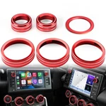 Auovo Ac Knob Rings Compatible With Subaru Brz TRIMS-6PCS, Red. Fixed Price $32.29.