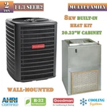R32 Goodman Ton Multi-family Heat Pump 8KW Air Handler 14.3 SEER2 GLZS4MA2410. Fixed Price $3386.00.