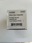 Mars 12252 Motor Run Capacitor 55UF+/6% 440VAC. Fixed Price $17.99.