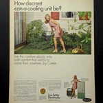 Carrier Air Conditioner Electric Cooling Unit Weathermaker 1969 Vtg Print Ad. Fixed Price $9.95.