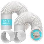 Hoxha 2 Pack Portable Air Conditioner Hose With Coupler 5.9 Inch Exhaust V.... Fixed Price $52.24.