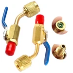 Wells R454B R32 Mini 1/4" Sae Female (left-handed) X Male, Yellow. Fixed Price $34.99.