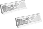 (2) Ea American Metal 3018W18 18" White Steel Perimeter Baseboard Vent Diffuser. Fixed Price $46.90.