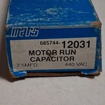 Mars Motor Run Capacitor 7.5 Mfd 440VAC Model Mpn 685744-12031. Fixed Price $9.99.