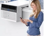 Soleus Air Over-the-sill Conditioner: Wifi Enabled Quiet Operation Window View. Fixed Price $290.00.