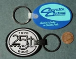 2000 Sawyer Michigan Chevrolet Corvette Central Motor Cars Two Keychain Set ----. Fixed Price $11.99.