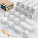 Nouscan 3" Mini Split Line Set Cover With Flexible Duct, 13FT, White. Fixed Price $54.78.