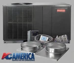 5 Ton Goodman Air Conditioning Package Unit System & Kit, R32 Install. Fixed Price $5065.00.