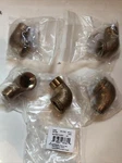 5 Anderson Metals 738116-12 3/4 Low Lead Brass 90-DEGREE Angle Street Elbow,. Fixed Price $52.00.