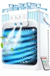 Portable Air Conditioner, Tabletop Cooling Fan/humidifier 40OZ Remote Control. Fixed Price $39.99.