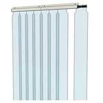 Awoco 42" X 84" Vinyl Climate Control Curtain Kit, Slidein Strips Perfe.... Fixed Price $243.44.