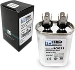 Temco CBB65 Mfd 370V Oval Run Capacitor, Hvac Fan Motor Blower Uf. Fixed Price $22.49.