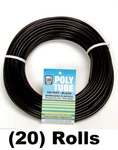 Dial Mfg 4321 100' X 1/4" Od Black Poly Water Supply Line Tube Tubing - 20 Pack. Fixed Price $349.87.