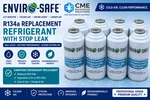 Enviro-safe Auto R134A Replacement Refrigerant With Stop Leak, 8 Cans. Fixed Price $79.99.