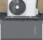 Ductless Mini Split Ac Unit Pad - 18"D X 38"W 3"H Durable Grey Base. Fixed Price $99.99.