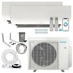 Daikin 18,000 Btu (9K + 12K) 21SEER2 2-ZONE Mini Split Wi-fi Enabled R-32 System. Fixed Price $4121.00.