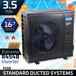 Aciq 3.5 Ton 16.7 SEER2 Central Inverter Extreme Heat Pump & Condenser, R454B. Fixed Price $3112.20.