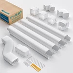 Nouscan 3" Mini Split Line Set Cover With Flexible 15.5FT, White. Fixed Price $70.54.