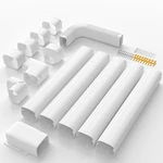 Cestluck 4 19.5 Ft Mini Split Line Set Pvc Pp Pipe For. Fixed Price $103.09.