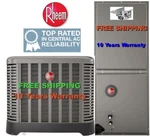 Ton Rheem R-454B SEER2 Electric System Condenser & Air Handler Heater. Fixed Price $5153.00.