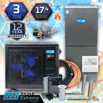 Aciq 3 Ton Extreme Heat Pump Inverter Multi-positional Central Air System Kit. Fixed Price $4607.49.