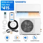 12000 Btu Mini Split Ac, Wall Air Conditioner W/heating Pump, Wifi & App Enabled. Fixed Price $516.91.